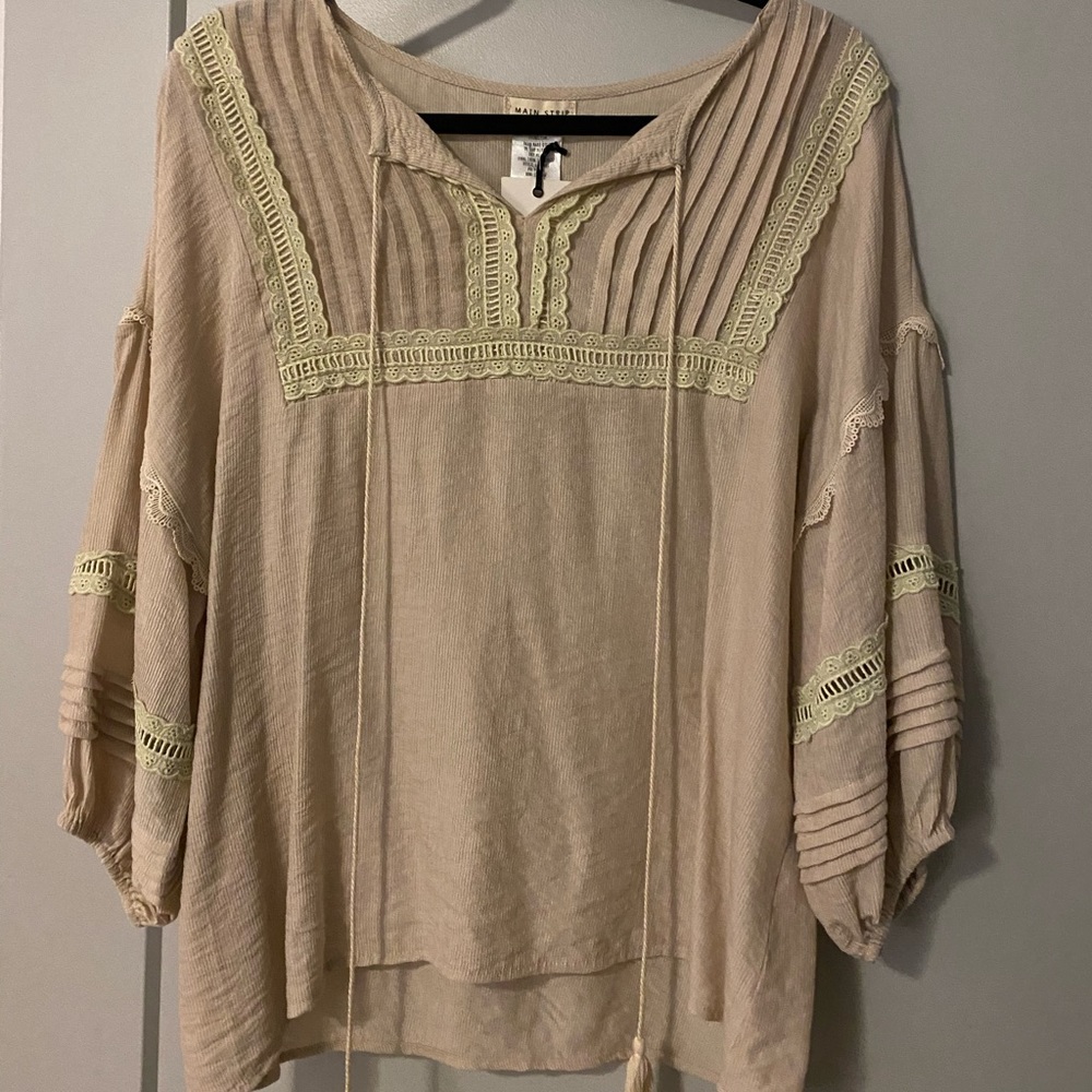 Bell sleeved top
